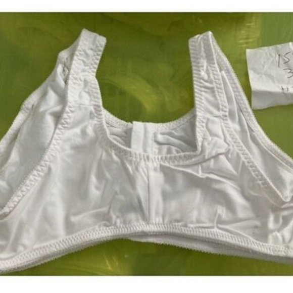 Bra Front Closure Leisure Cotton Pocket to add Pads or sleep 34,36 # 1582 Airway - Picture 3 of 6